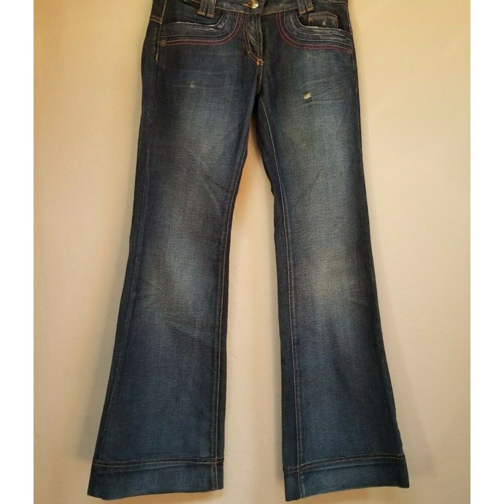 Just Cavalli Ittierre Womens Bootcut Jeans Size 24/38 Blue Medium Wash Casual